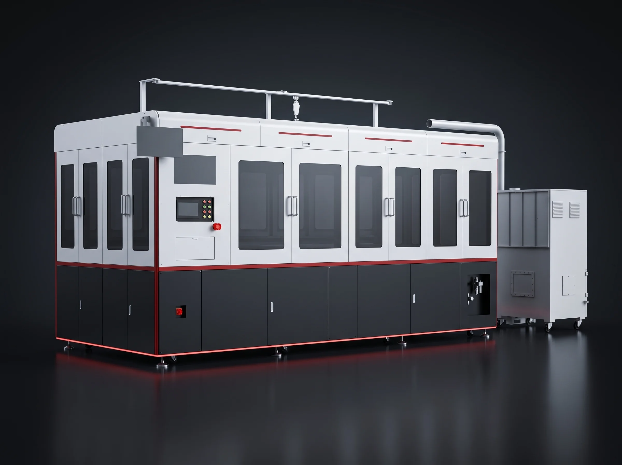 Off-line four-axis gantry laser welding machine beside the battery assembly line