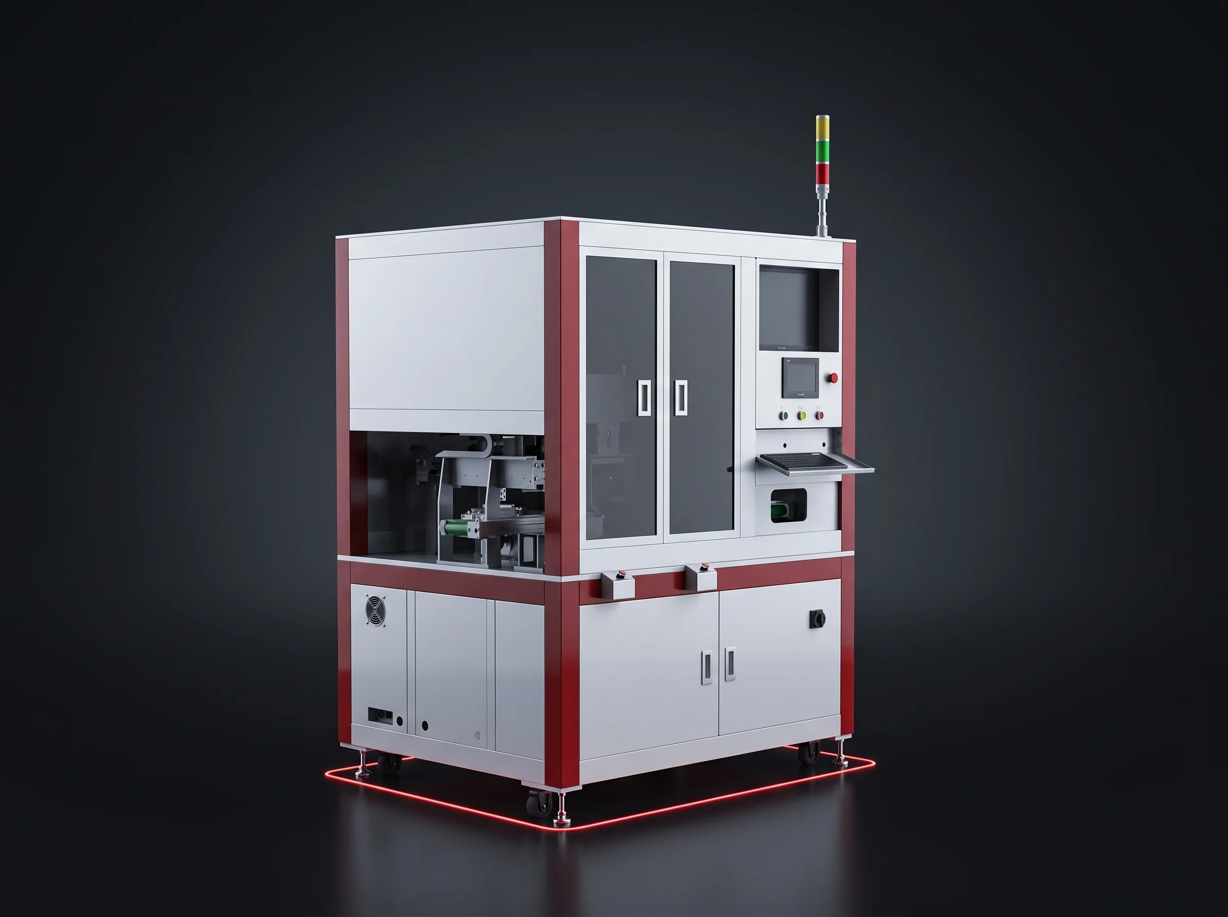 Nickel strip welding and bending machine for cylindrical packs