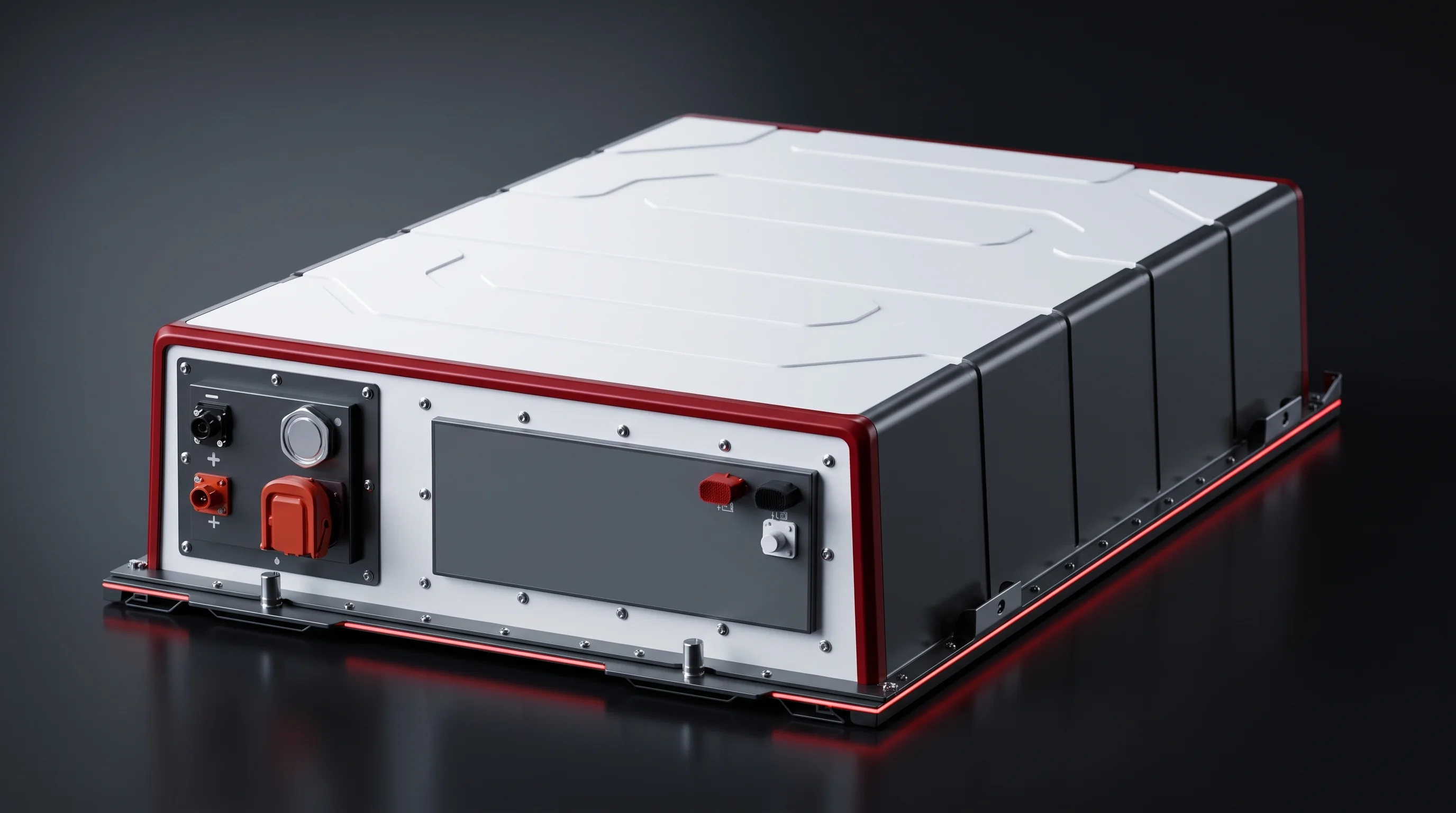Closed energy storage pack enclosure at the end of the pack segment