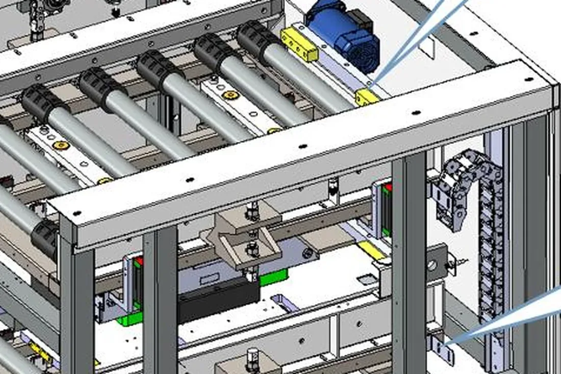 Assembly line standing empty between production runs