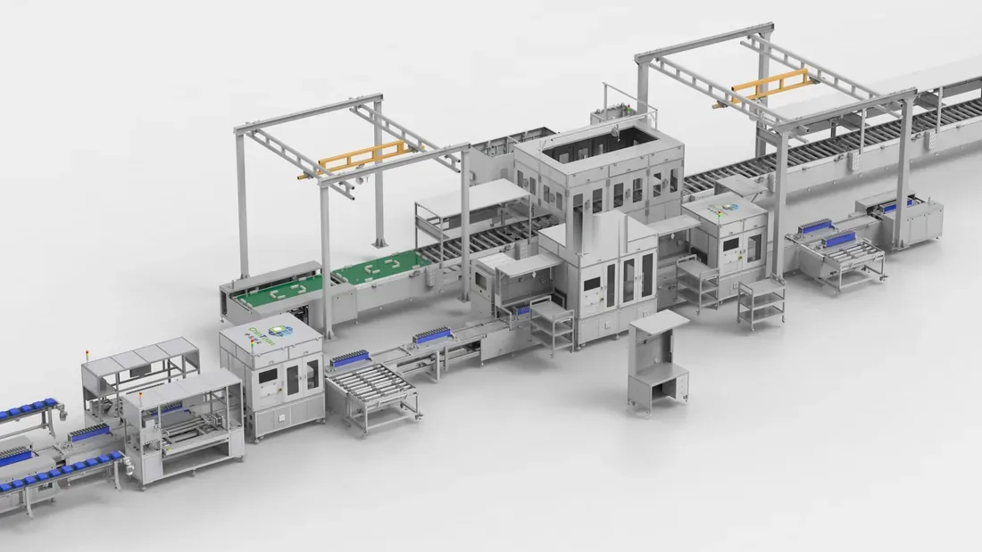 Rendering of the economy build of the assembly line